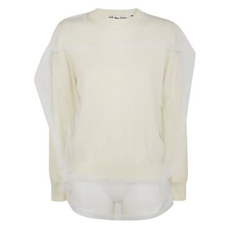 Comme Des Gar&ccedil;ons Dames, Blouses & Shirts, Beige, Maat: XS Katoen