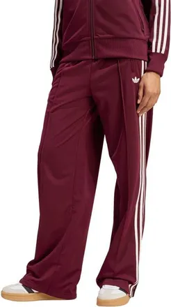 adidas Originals Firebird Recycled Polyester Track Pants in Maroon/Off White at Nordstrom, Size Xx-Small