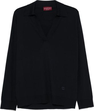 Gucci Polo-neck Logo Top