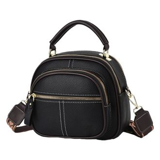 Generic Leather Bag, Fashionable Womens Sling Bag, 12.9 Inches Large Capacity Tote with Multiple Compartments, Stylish Leather Bags for Travel, Work, Shopping