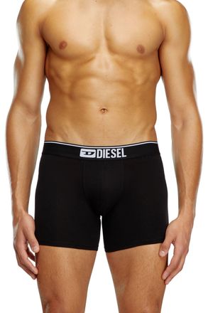 Diesel Three-pack of plain long boxer briefs - Boxer briefs - Man - Multicolor