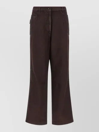 Dries Van Noten cotton straight-leg jeans