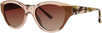 Kensie Every Summer Polarized Granola Womens Sunglasses Brown Size 53 - Free RX Lenses - Free RX Lenses