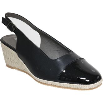 David Tate Sheyla Slingback Wedge Pump in Black at Nordstrom, Size 10.5