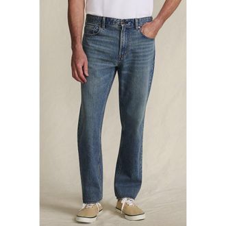 Lands End Stretch Comfort Waist Classic Fit Jean in Medium Tahoe Wash at Nordstrom, Size 36 36