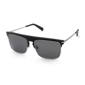 Loewe LW40006U20A Square Full Rim Sunglasses - Silver