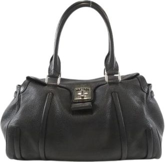 Celine Pre-owned Handbags, female, Black, Size: ONE SIZE Pre-owned Vintage Leather Handbag
