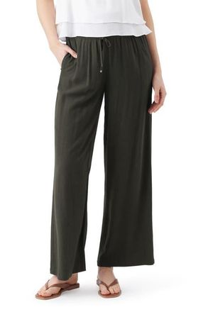Ripe Wide Leg Tencel Pant in Olive at Nordstrom, Size X-Small 29 Au