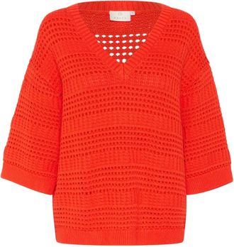 Kaffe Mujer, Jerseys, Rojo, Talla: S