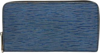 Louis Vuitton Pre-owned Wallets, unisex, Blue, Size: ONE SIZE Pre-owned Vintage Leather Wallet