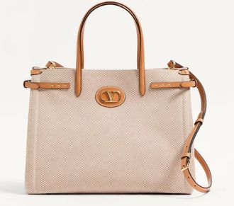 Valentino Garavani Valentino Garavani Antibes Medium Canvas Shopping Bag Wo
