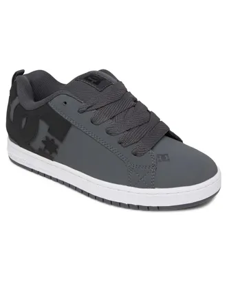 DC Sneaker DC SHOES Court Graffik, Herren, Gr. 12,5(46,5), grau (dk grau, schwarz, wei&szlig;), Obermaterial:57.05% Leder, 28.2% Synthetikmaterial, 13.87% Micr