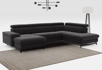 Cotta Wohnlandschaft »Emma U-Form« mit Kopfteilverstellung, wahlweise mit Bettfunktion & Bettkasten