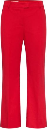 Maison Common pressed-crease trousers - Red