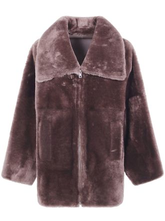 BLANCHA Jacket Straight Merino Shearling