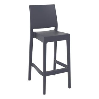 Netfurniture Spek Bar Stool 75 - Dark Grey (Suitable For Outdoor)