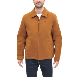 Tommy Hilfiger Mens Lightweight Zip-up Microtwill Golf Jacket (Standard and Big & Tall Sizes), Vicuna Brown Filled, M