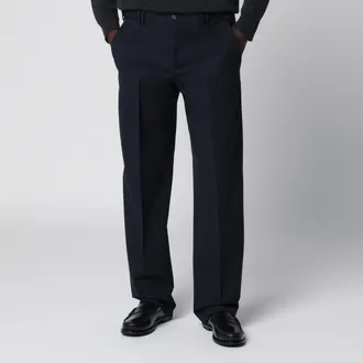 Pantaloni Torino Pantalone blu in misto lana