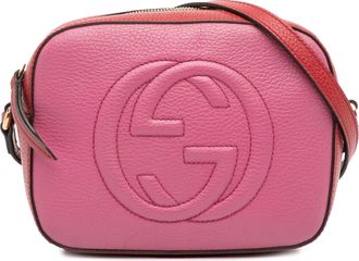 Gucci Pre-owned Womens Small Bicolor Leather Soho Disco Crossbody - Light Pink - One Size