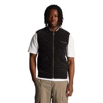 Lyle & Scott Herenvest van polyester (Zwart)