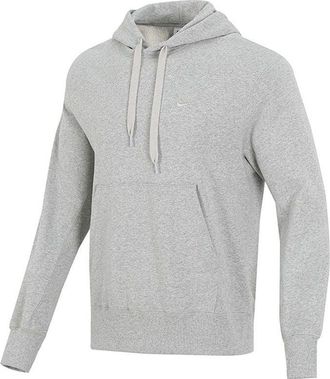 Nike Mens Nike Sportswear French Terry Embroidered Logo Solid Color Light Grey DA0024-050