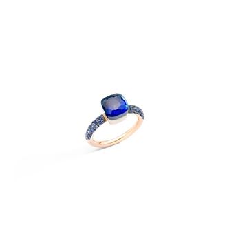 POMELLATO Rings, female, Blue, 55 MM, Blue London Topaz and Blue Sapphire Ring