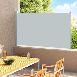 vidaXL Toldo Lateral Retr&aacute;ctil De Jard&iacute;n Gris 180x300 Cm Vidaxl
