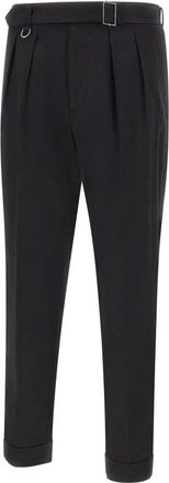 Paolo Pecora Suit Trousers, male, Black, XL, Slim Fit Trousers