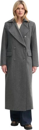 Gestuz Jassen, Dames, Grijs, S, Wol, Ppya-Kpd 03M Double-Breasted Coat
