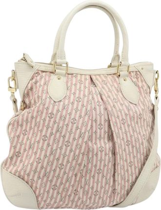 Louis Vuitton Marina Mini Lin Croisette Pink Canvas Handbag (Pre-Owned)