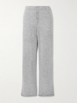 Éterne Pantaloni A Gamba Larga In Cashmere Cruz - Grigio