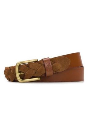 Patricia Nash Villada Leather Belt in Tan at Nordstrom Rack, Size Medium