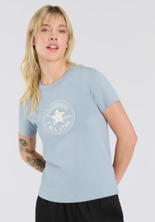 Converse T-Shirt CONVERSE WOMENS CONVERSE CRAFTED CHUCK TAYLOR T-SHIRT, Damen, Gr. XXL, beige (wet stone), Obermaterial: 100% Baumwolle, Rundhals, eingesetzt, 