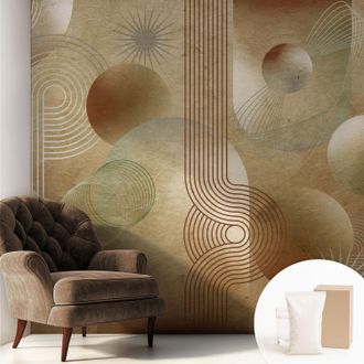 Tulup Carta Da Parati - Mural - Con Sala Da Pranzo - Camera Da Letto - Cameretta - Con Colla Gratuita Modello Geometrico 250x250 Cm