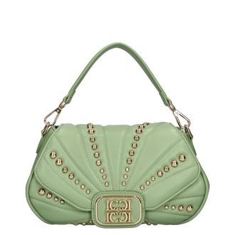 La Carrie Oyster Bag - Dames - Handtassen - Groen - ONE Size - Leer - Tassen