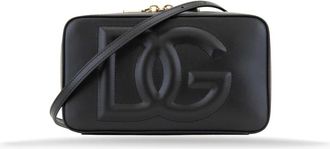Dolce & Gabbana Leren schoudertas met ritssluiting - Dames - Schoudertassen - Zwart - ONE Size - Leer - Tassen