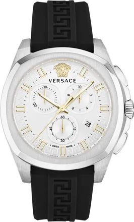 Versace Geo Chrono Strap Watch