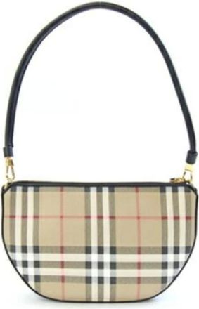 Burberry Pre-owned Handbags, female, Beige, Size: ONE SIZE Pre-owned Leather handbags