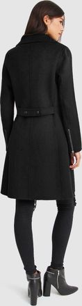 Belle & Bloom Last Chance Wool Blend Moto Coat