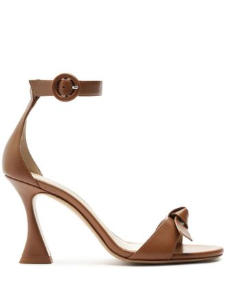 Alexandre Birman 85mm Clarita sandals - women - Leather/Leather/Calf Leather - 36 - Brown