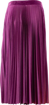 Valentino Garavani Women Purple Silk Womens Skirt