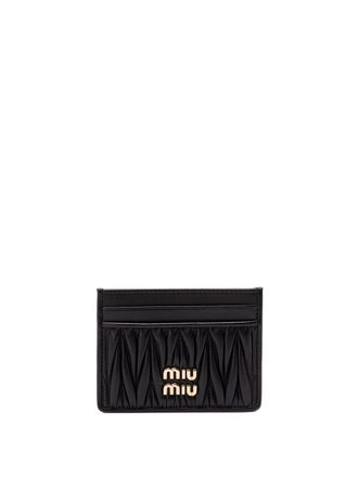 Miu Miu Matelassé Nappa Leather Card Holder