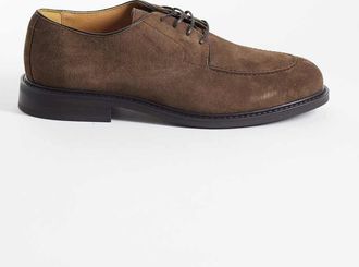 Mango Scarpe brogue stringate in vera pelle marroni-Marrone