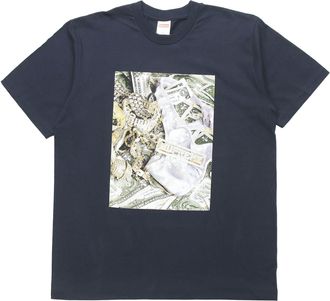 SUPREME Money Printing Short Sleeve Unisex Navy Blue SUP-SS20-297