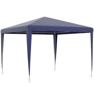 OUTSUNNY Carpa de jard&iacute;n 293x293x252 cm azul y blanco