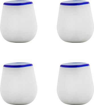 10 Strawberry Street Set Of 4 Leon Mexican Glassware Stemless Wine Glasses