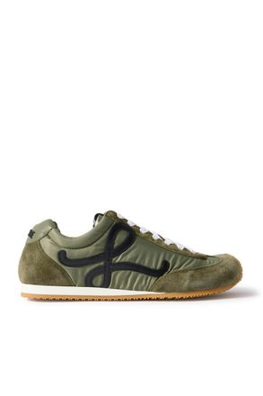Loewe Ballet Runner 2.0 Logo-Appliquéd Shell, Suede and Leather Sneakers