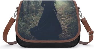 Generic The Witch Dark Forests Crossbody Bags for Women Shoulder Messenger Bag Purse Handbags