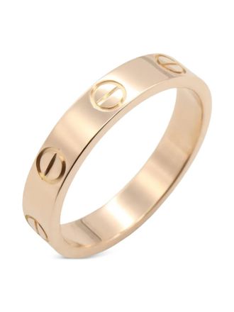 Cartier 2010s 18K rose gold Mini Love ring