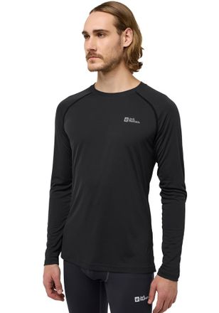 Jack Wolfskin Langarmshirt JACK WOLFSKIN INFINITE LIGHT LS M, Herren, Gr. XL (54/56), schwarz, Oberstoff: 100% POLYESTER, Shirts Langarmshirt